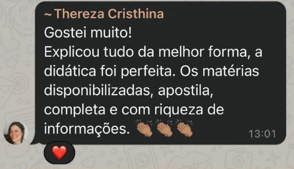 Depoimento real de aluno do curso — 5